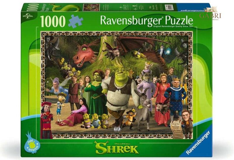 RAVENSBURGER Puzzle Shrek: Nestárnoucí klasika 1000 dílků