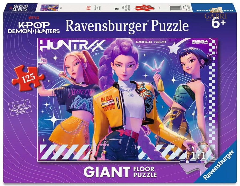 RAVENSBURGER Obrovské podlahové puzzle K-Pop: Lovkyně démonů 125 dílků