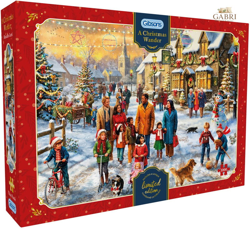 GIBSONS Puzzle Vánoční procházka 1000 dílků