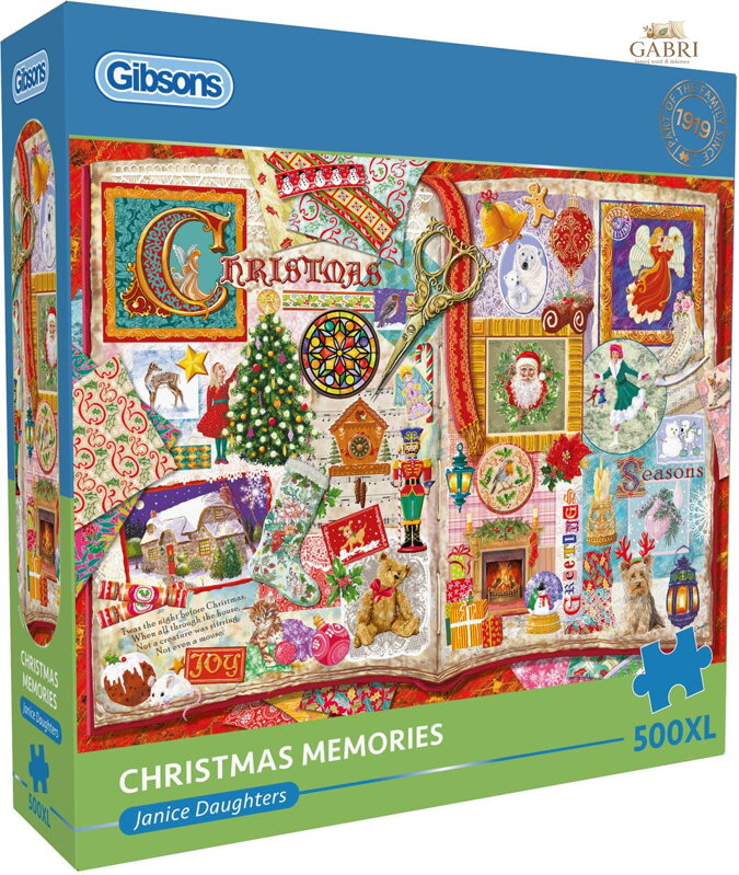 GIBSONS Puzzle Vzpomínky na Vánoce XL 500 dílků