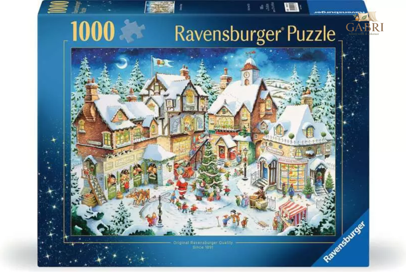 RAVENSBURGER Puzzle Vánoční vesnička 1000 dílků