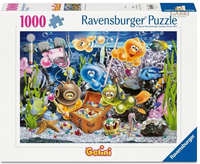 RAVENSBURGER Puzzle Gelini: Podvodní zábava 1000 dílků