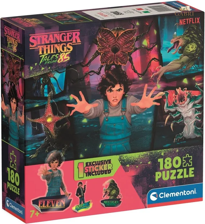 CLEMENTONI Puzzle Stranger Things Tales from 85: Nepřátelé 180 dílků