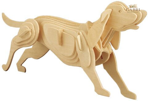 WOODEN TOY , WCK 3D puzzle Lovecký pes