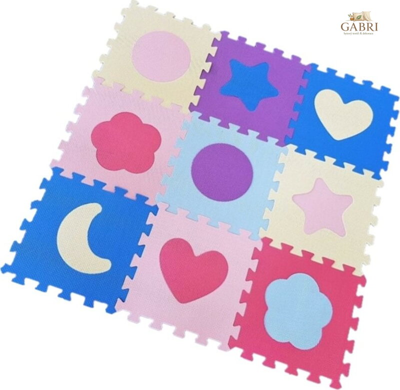 ALLTOYS Pěnové puzzle Tvary pastelové (30x30)