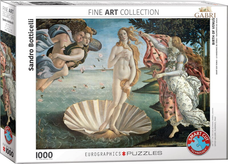 EUROGRAPHICS Puzzle Zrození Venuše 1000 dílků