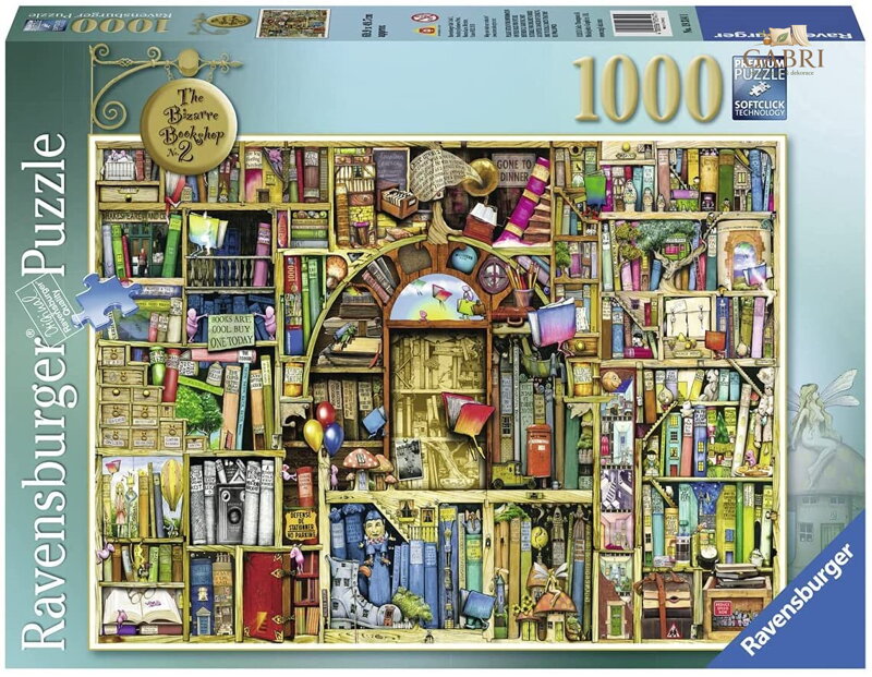 RAVENSBURGER Puzzle Bizarní knihovna 2, 1000 dílků