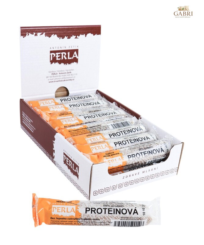 Proteinová tyčinka sladová KARTON (18x50g )Zetík 901