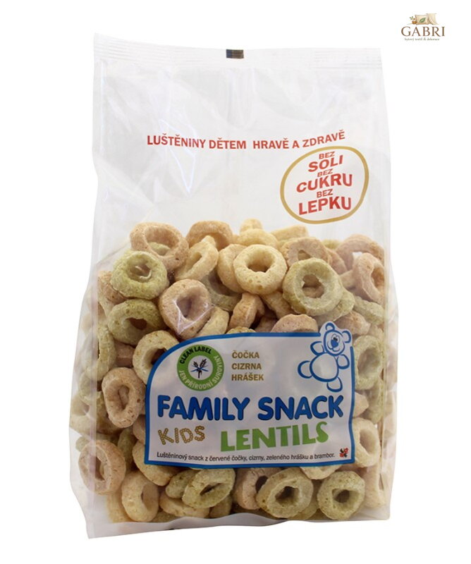 Family snack LENTILS sáček 120g bez lepku 344