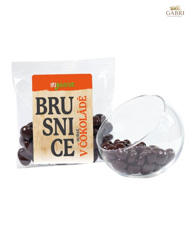 Brusnice v hořké čokoládě 100g IPJ NATUR 3098