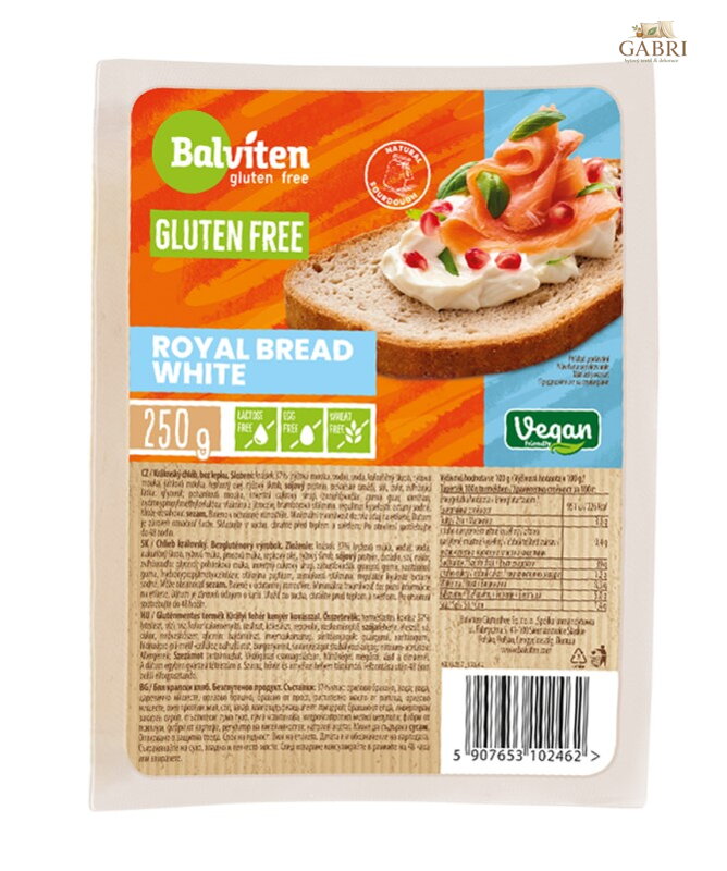 Chléb světlý královský 250g Balviten bez lepku 3376