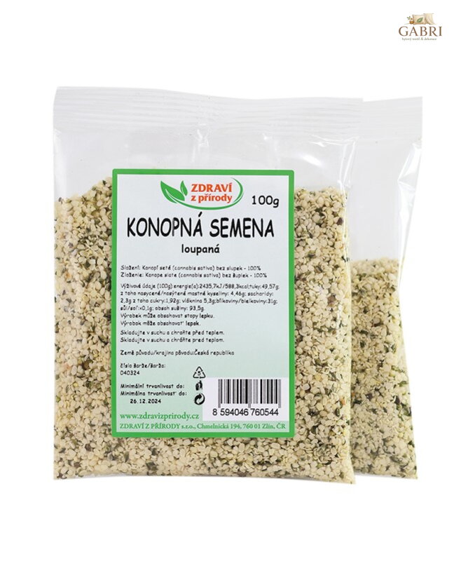 Konopí loupané 100g ZP ČR 121