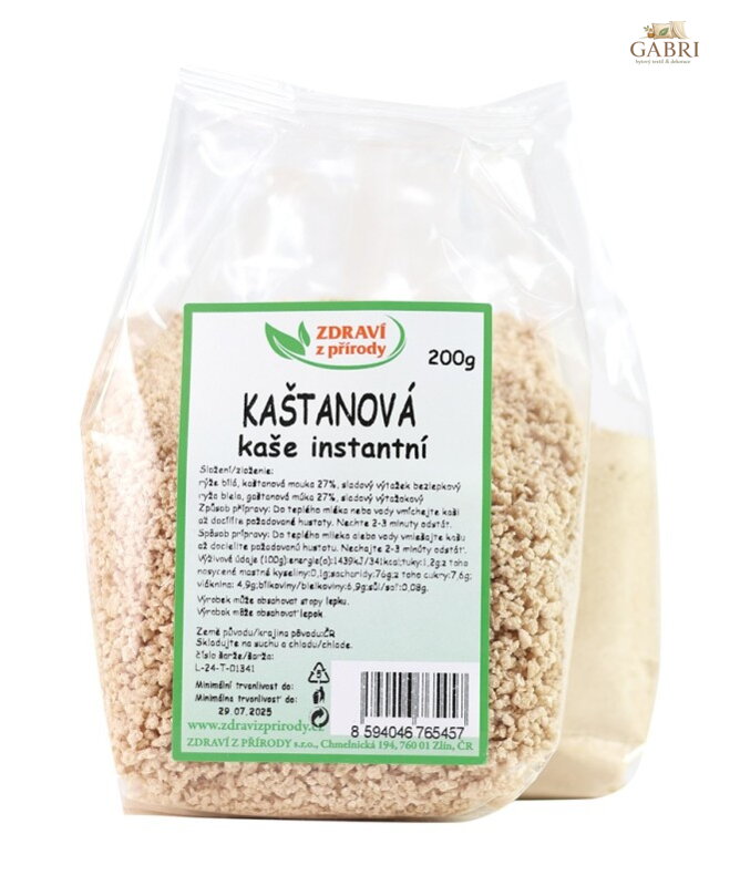 Kaše kaštanová se sladem 200g  ZP 971