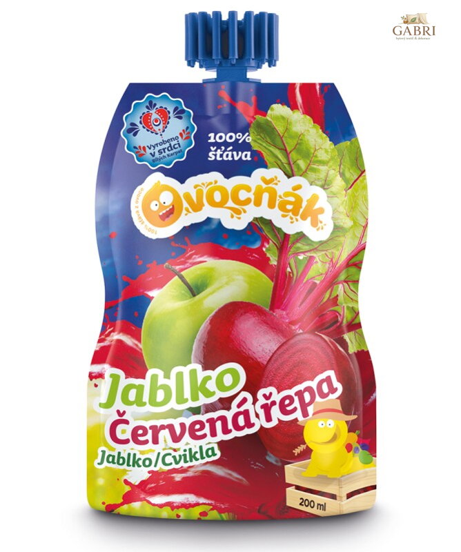 Mošt jablko červená řepa 200ml Ovocňák 1166