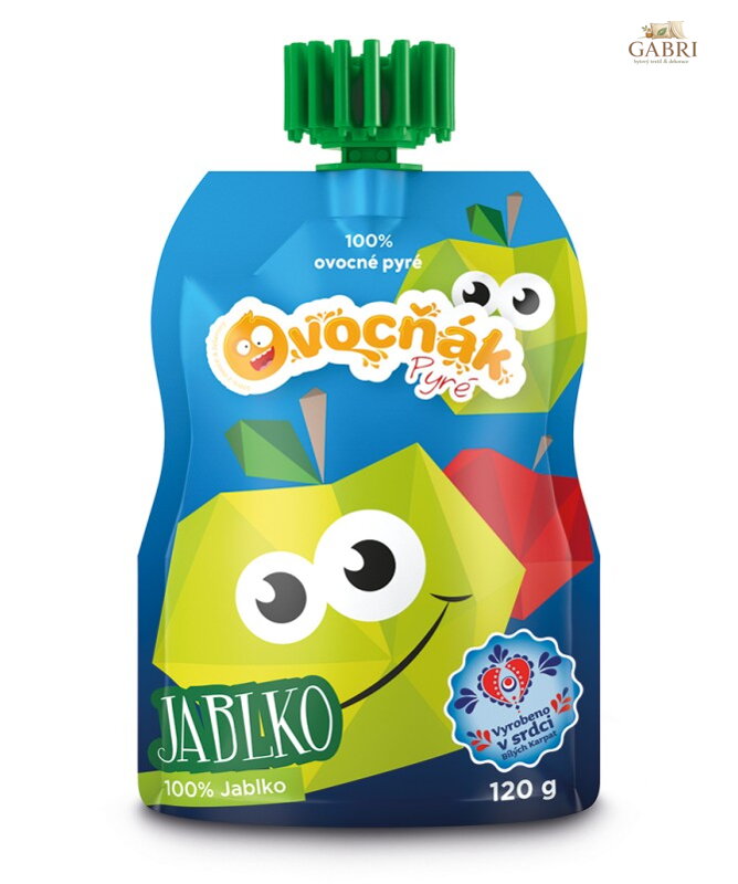 Pyré jablko 100% 120g Ovocňák bez lepku 1182