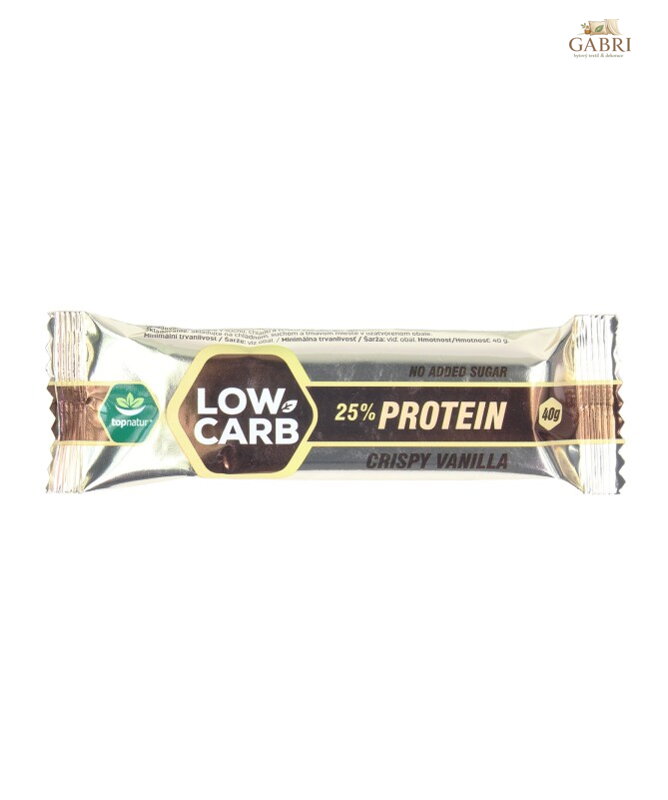 LOW CARB proteinová tyčinka vanilka 40g Topnatur  1806