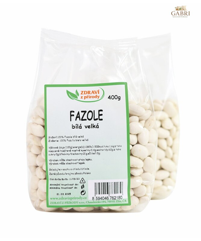 Fazole bílá velká 400g ZP 154