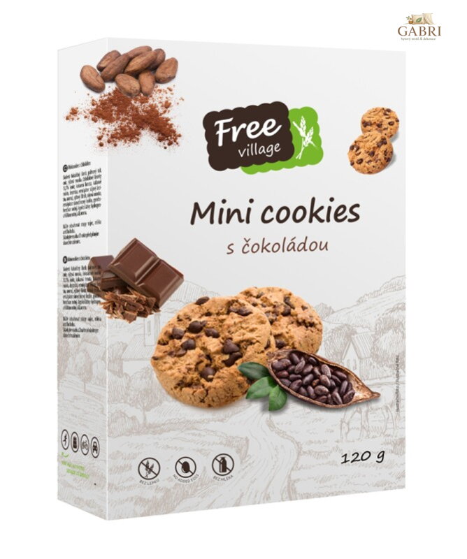 Mini Cookies s čokoládou 120g Perník bez lepku 1291