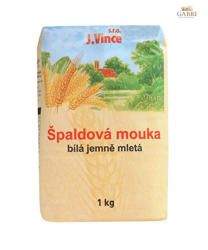 Mouka špaldová bílá hladká 1kg Vince 1910