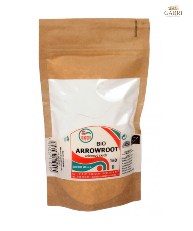 Arrowroot kořenový škrob BIO 150g Sunfood 5144