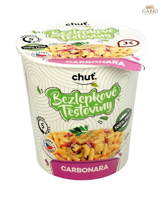 Těstoviny bezlepkové s Carbonara omáčkou 60g J.K.Food 5393