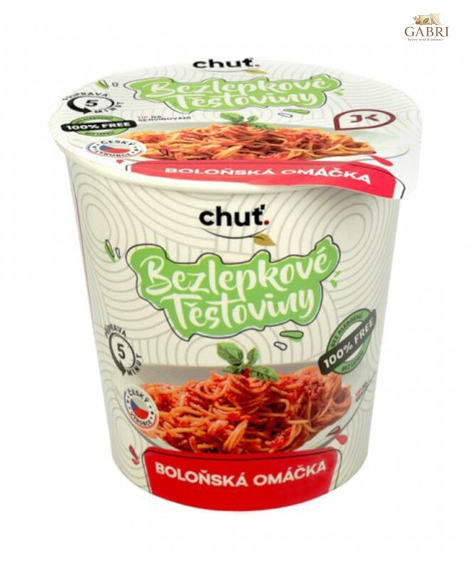 Těstoviny bezlepkové s Boloňskou omáčkou 60g J.K.Food 5392