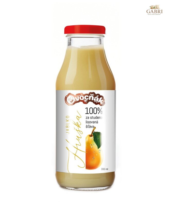 Mošt Jablko hruška 330ml sklo Ovocňák 5439