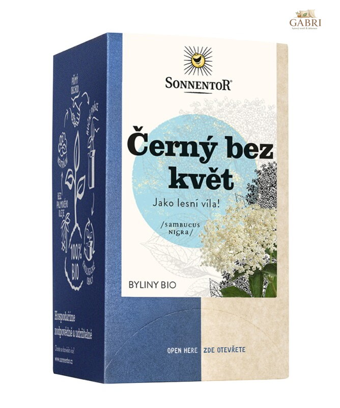 Černý bez květ BIO 18x1,5g Sonnentor 5583