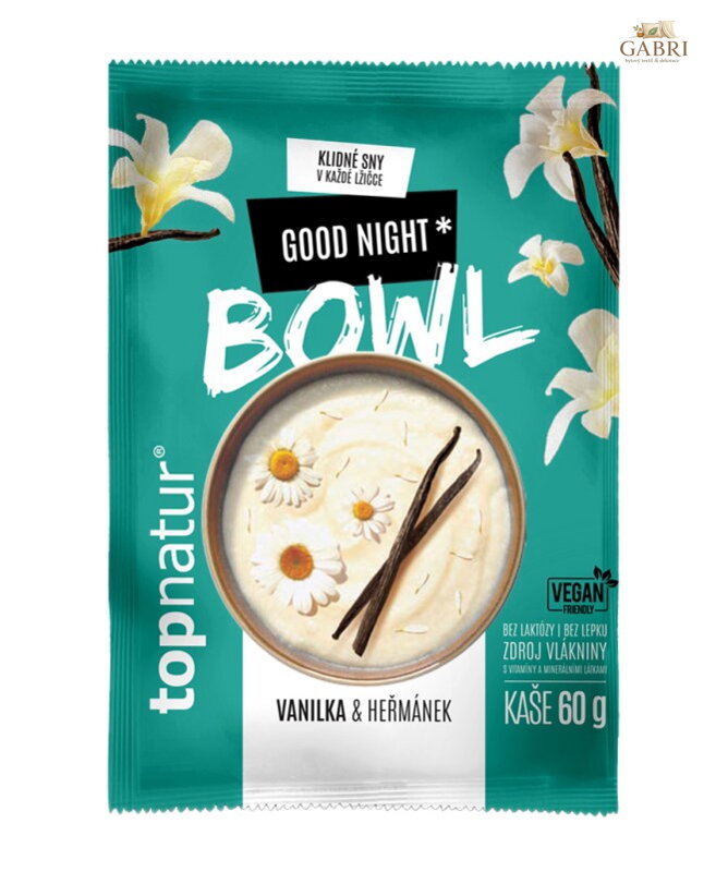 Kaše bowl good night vanilka heřmánek 60g Topnatur bez lepku 5675