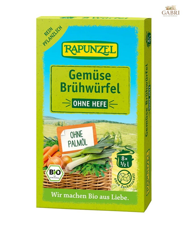 Vývar zeleninový bez droždí v kostce BIO 8x10g Rapunzel 5706