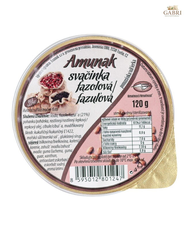 Svačinka fazolová 120g Amunak bez lepku 5780
