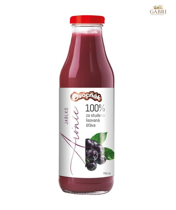 Mošt jablko aronie 750ml sklo Ovocňák 5794