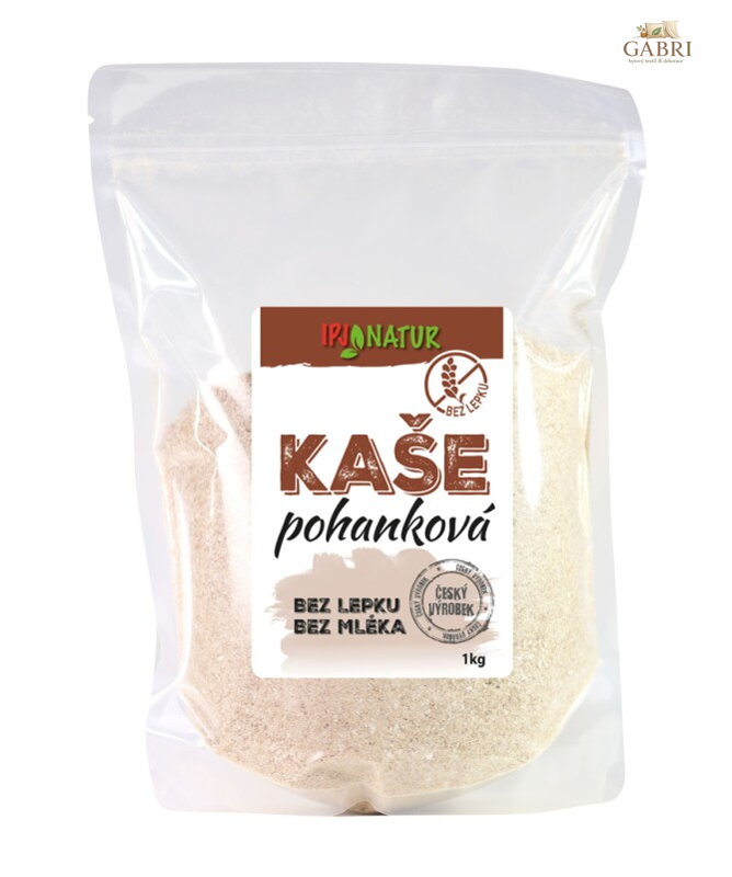 Kaše pohanková natural 1kg IPJ NATUR bez lepku 5802