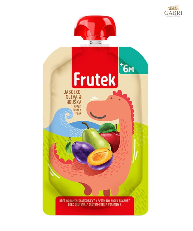 Frutek přesnídávka jablko švestka hruška 100g Fructal bez lepku  5952