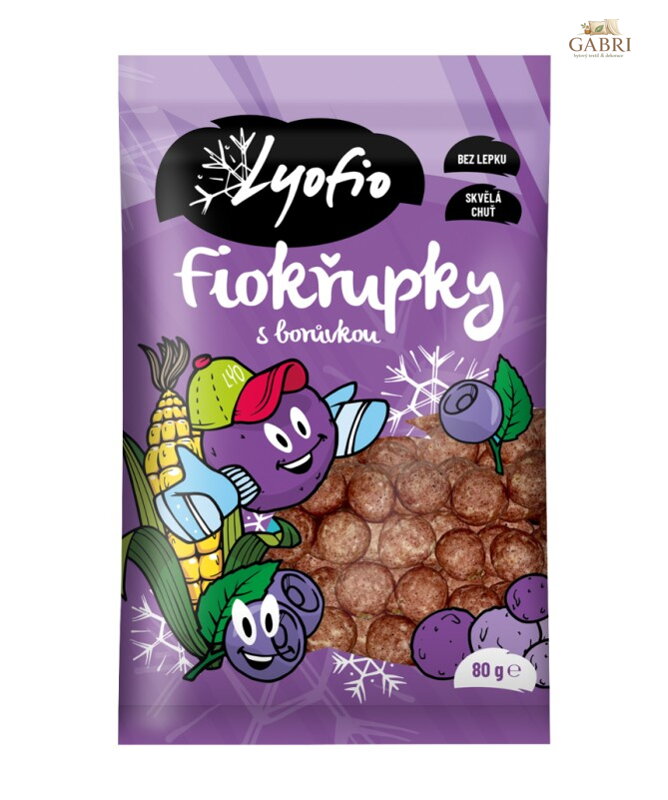 Křupky kukuřičné jogurt borůvka 80g PPD bez lepku 6007