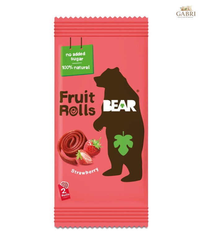Bear rolls jahoda 20g bez lepku 250
