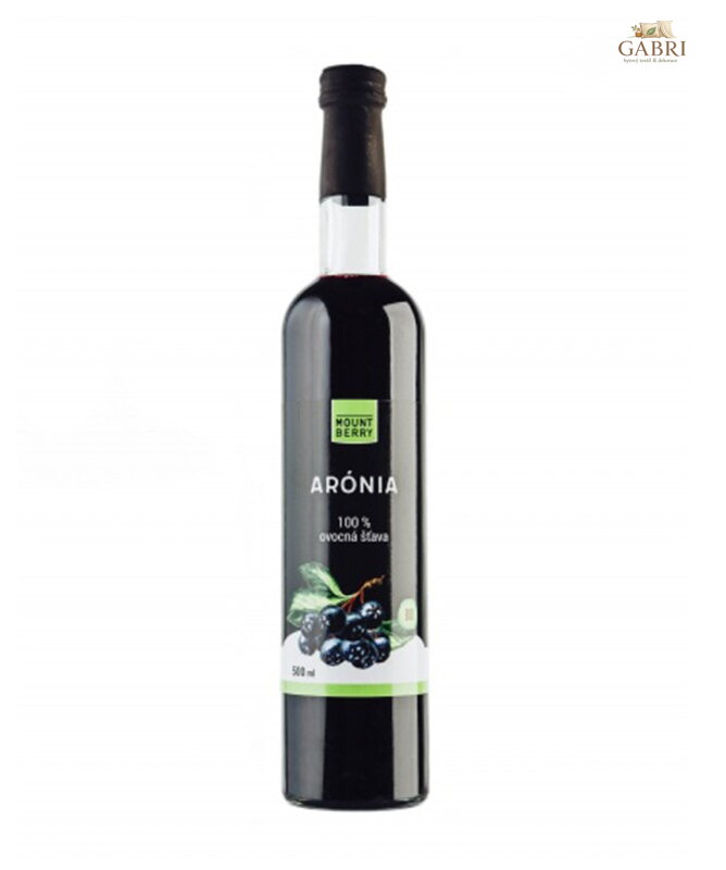 Šťáva aronie 100% BIO 500ml Wellberry 1728