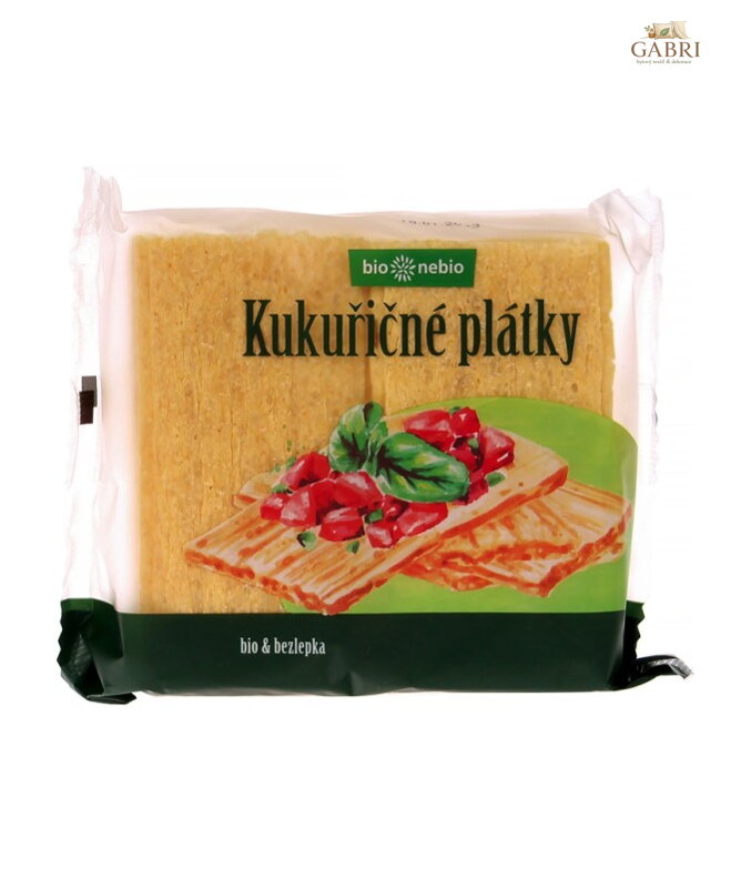 Plátky křupavé kukuřičné BIO 100g Bionebio bez lepku 6105