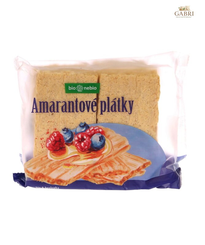 Plátky křupavé s amarantem BIO 100g Bionebio bez lepku 6107
