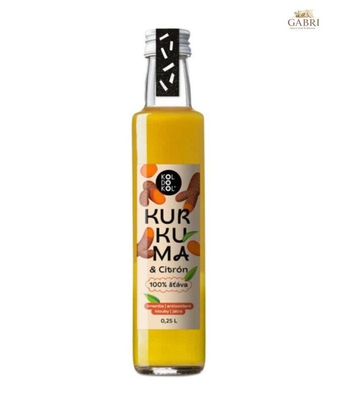 Šťáva z kurkumy a citronu 250ml Koldokol 6137