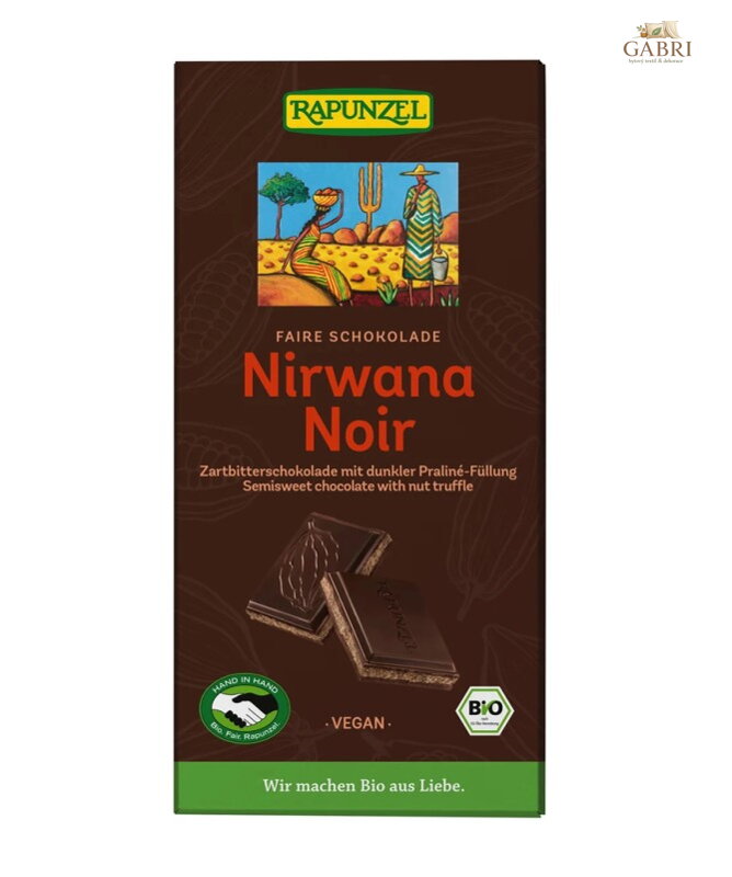 Čokoláda hořká Nirwana 100g BIO Rapunzel 6142