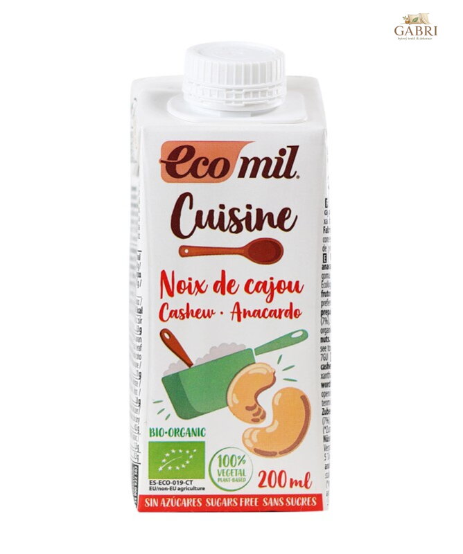Krém na vaření  z kešu BIO 200ml Ecomil bez lepku 6216