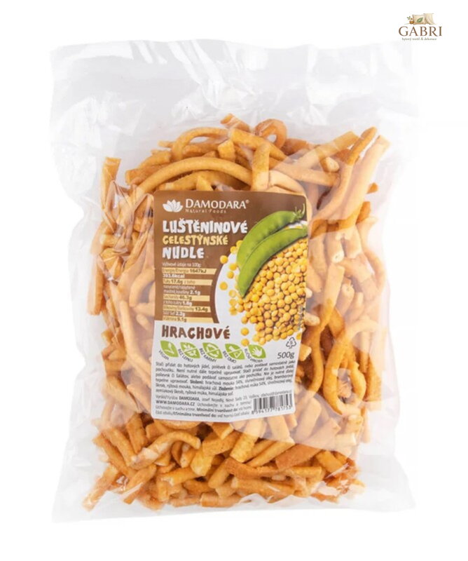 Celestýnské nudle hrachové 500g Damodara bez lepku 6299