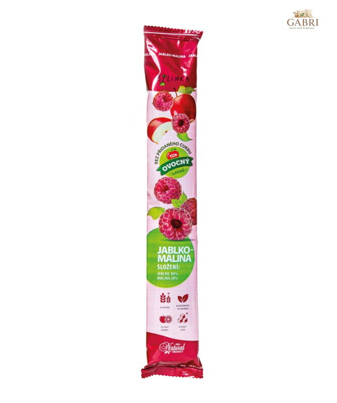 Ovocná trubička Lavaš Jablko malina neslazená 140g TML 6341