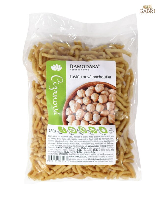 Luštěninová pochoutka cizrnová 180g Damodara bez lepku 6296