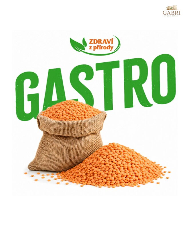 Čočka červená loupaná půlená 5kg GASTRO 6354