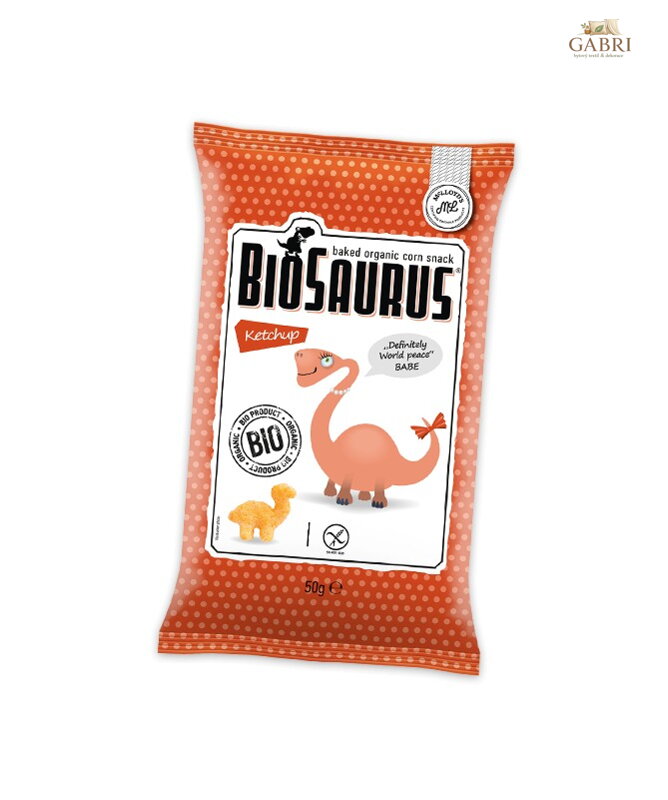 Biosaurus snack kečup BIO 50g McLLOYDS bez lepku 398