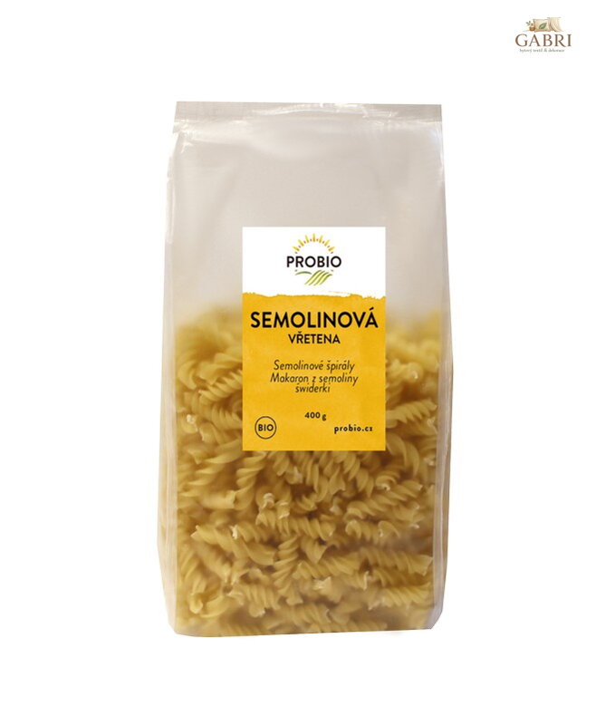 Těstoviny semolinová vřetena BIO 400g Probio 1502