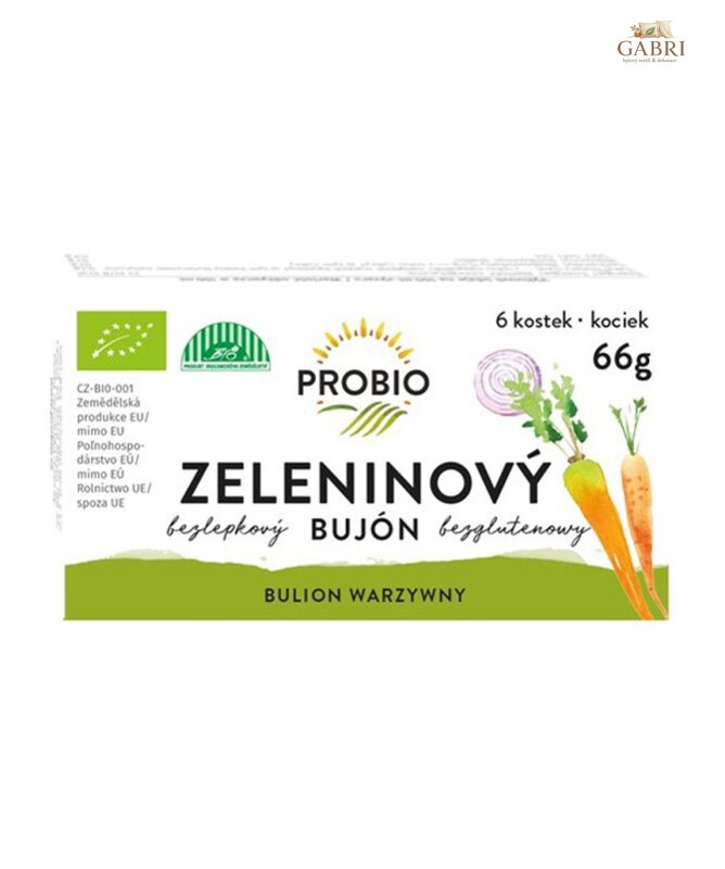 Bujon zeleninový BIO kostky 66g Probio bez lepku 2588