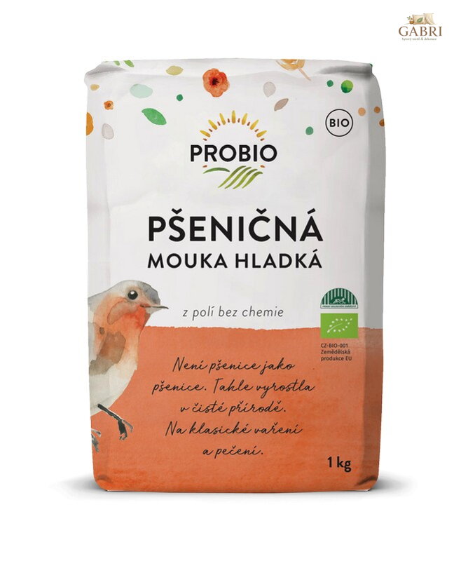 Mouka pšeničná bílá hladká  BIO 1kg Probio 1748
